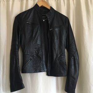 Women's Black Leather Jacket